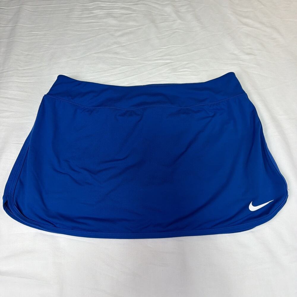 Nike Dri-FIT Women's Blue Tennis Skort Athletic Golf Skirt - Size Large